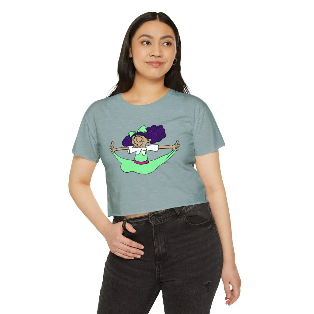 Helga Patakdeez Crop Top - Moon Frankenstein