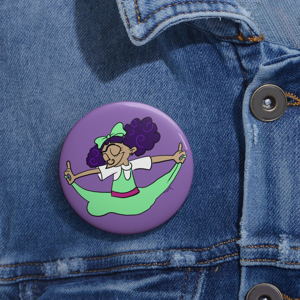 Helga PatakDEEZ Pin Button - Moon Frankenstein