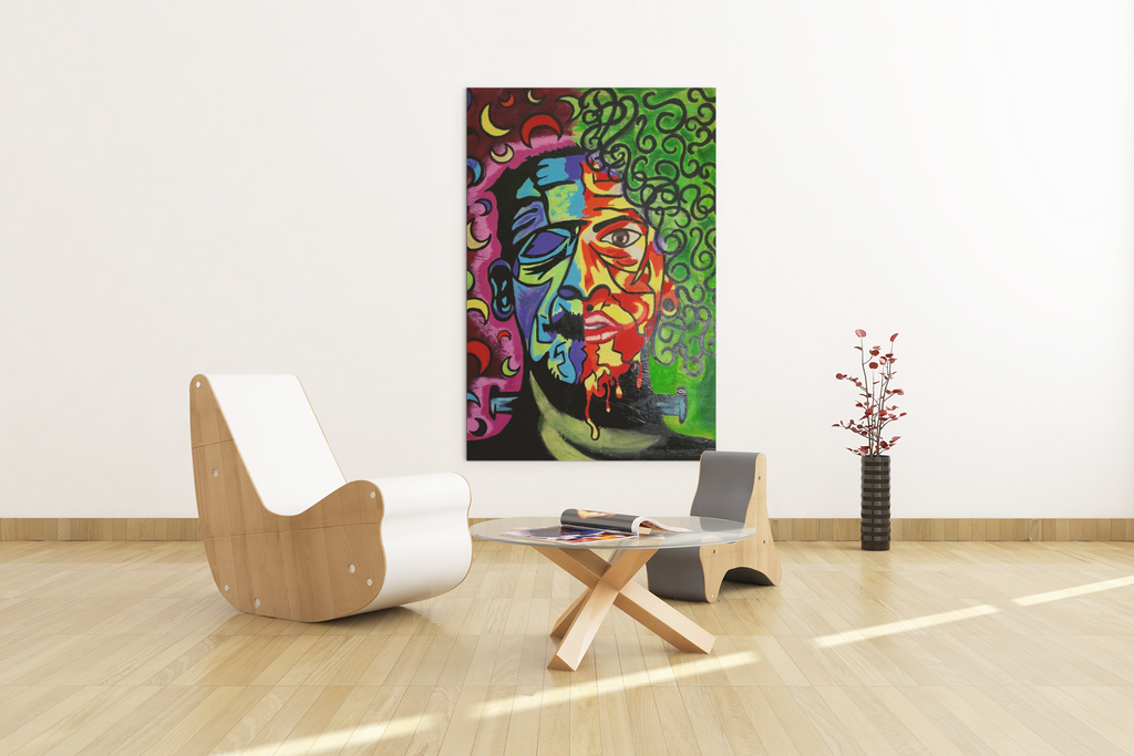 Grab some custom art to make your space stylish and relaxing.