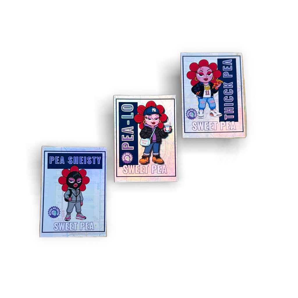 NYC Sweet Pea Trading Card Bundle (3 - Card Set) - Moon Frankenstein