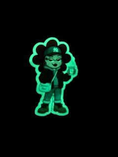 Pea - Lo Glow in the Dark Sticker - Moon Frankenstein