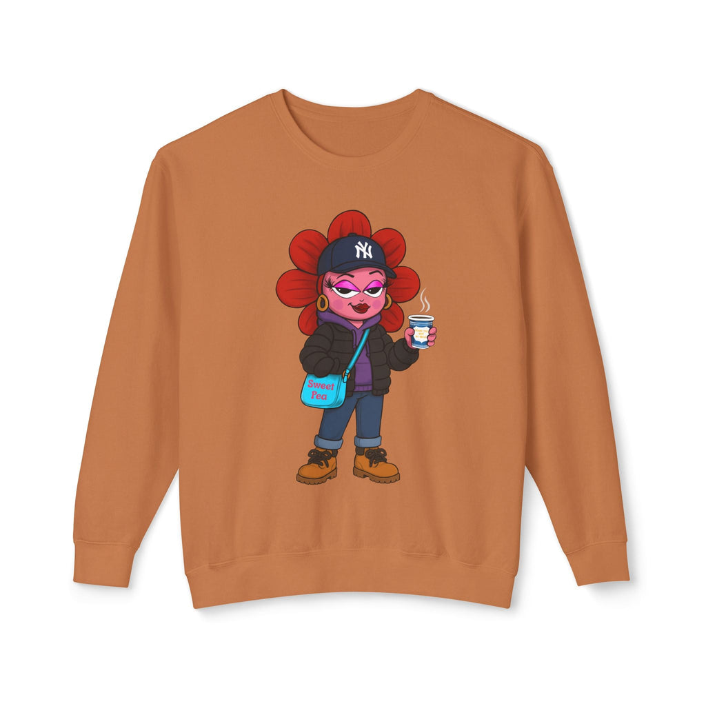 Pea - Lo Unisex Lightweight Crewneck Sweatshirt - Moon Frankenstein