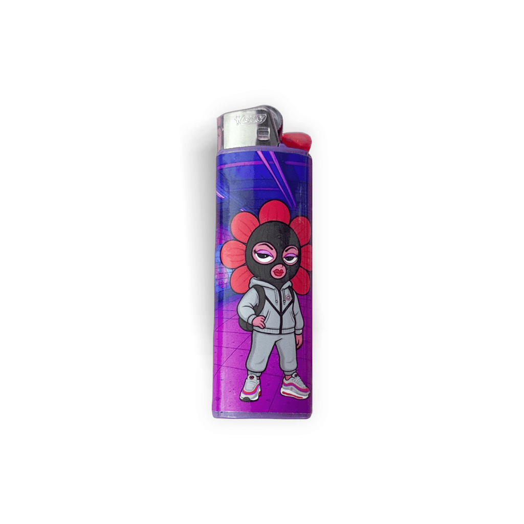 Pea Sheisty Glow in the Dark BIC Lighter - Moon Frankenstein