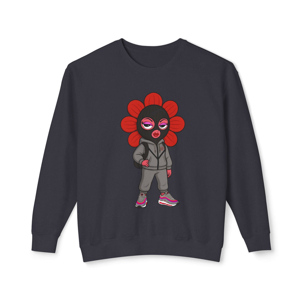 Pea Sheisty Unisex Lightweight Crewneck Sweatshirt - Moon Frankenstein