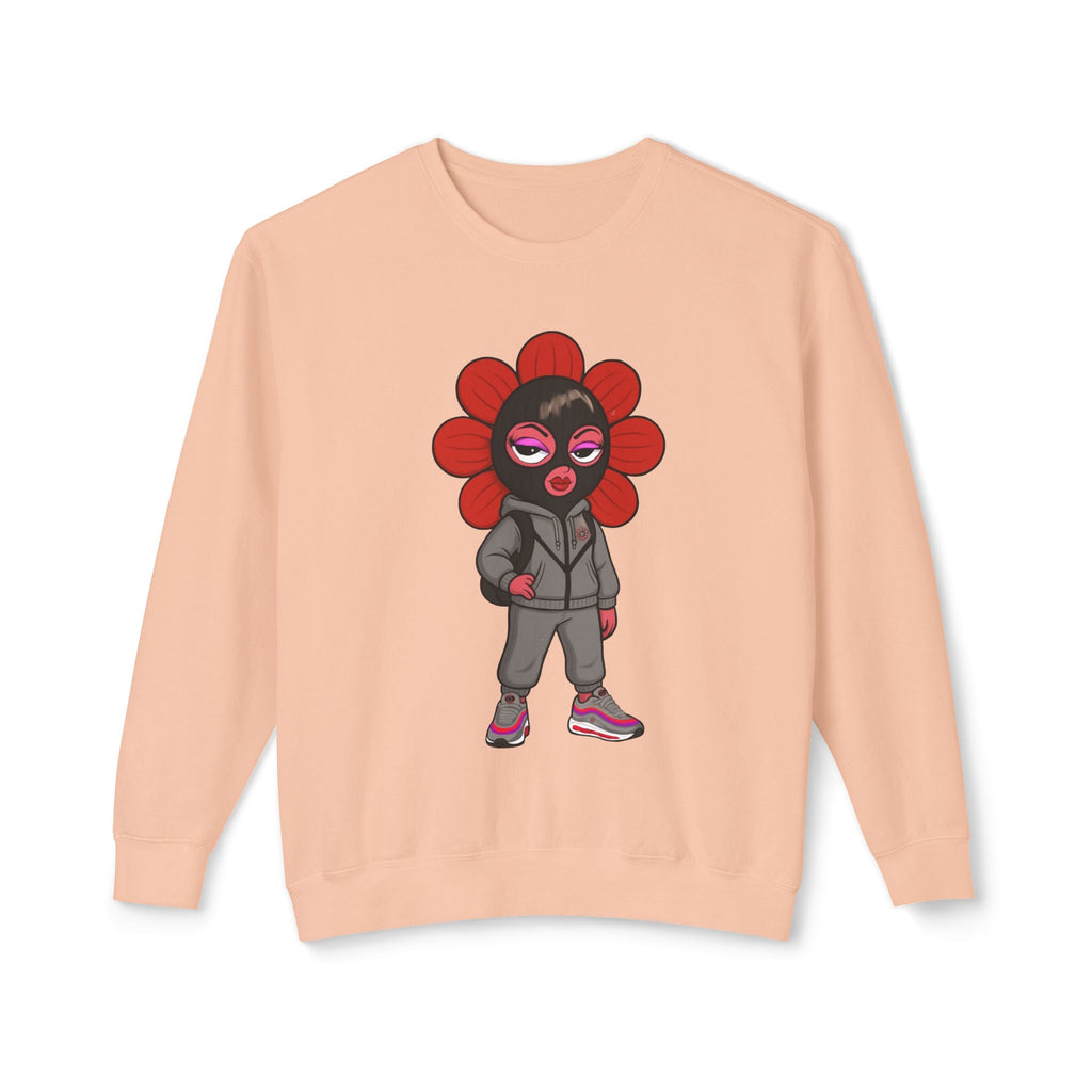 Pea Sheisty Unisex Lightweight Crewneck Sweatshirt - Moon Frankenstein