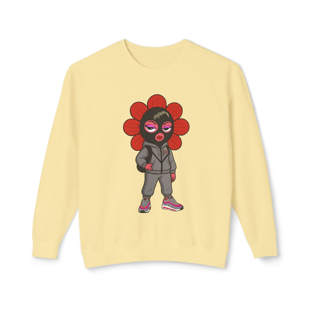 Pea Sheisty Unisex Lightweight Crewneck Sweatshirt - Moon Frankenstein