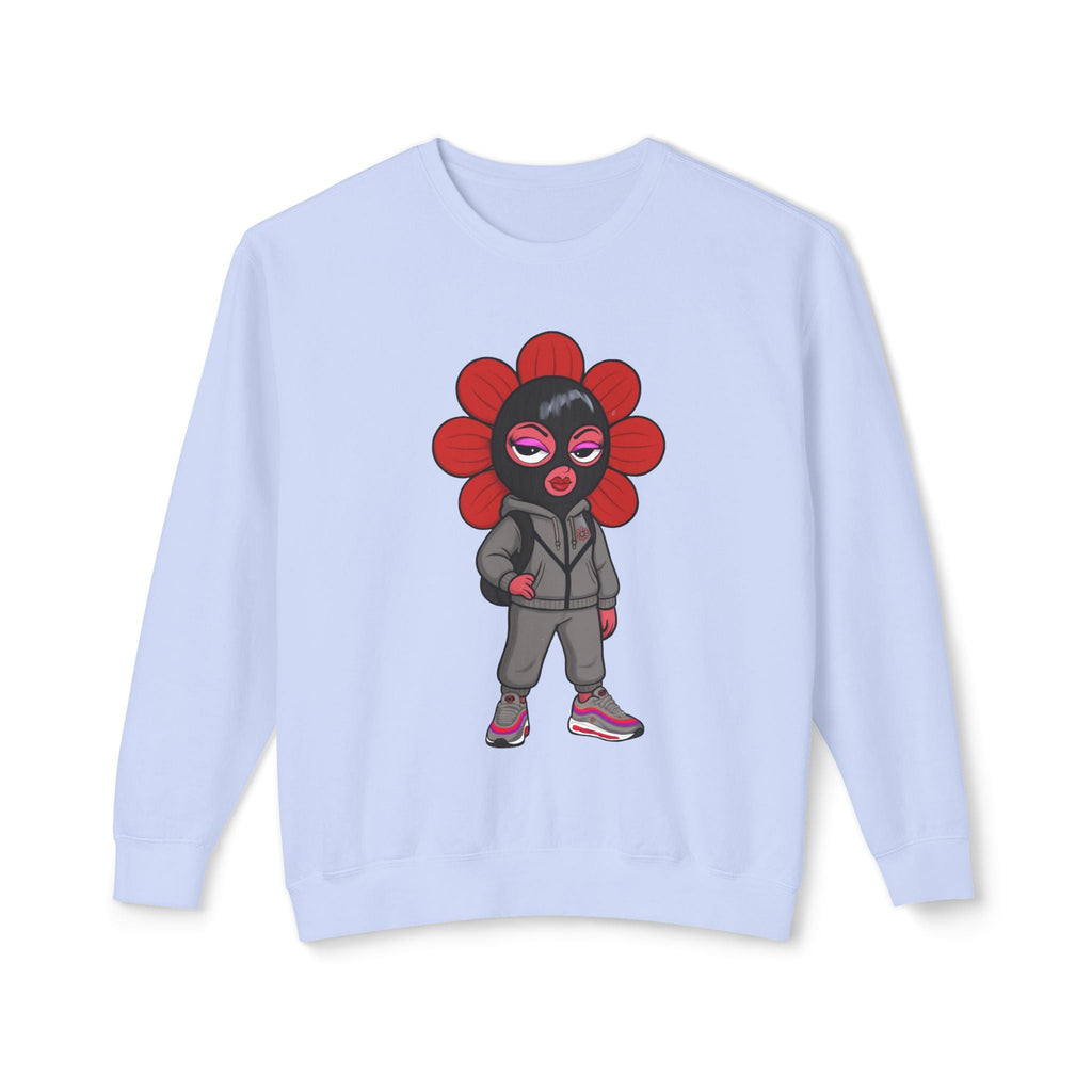 Pea Sheisty Unisex Lightweight Crewneck Sweatshirt - Moon Frankenstein