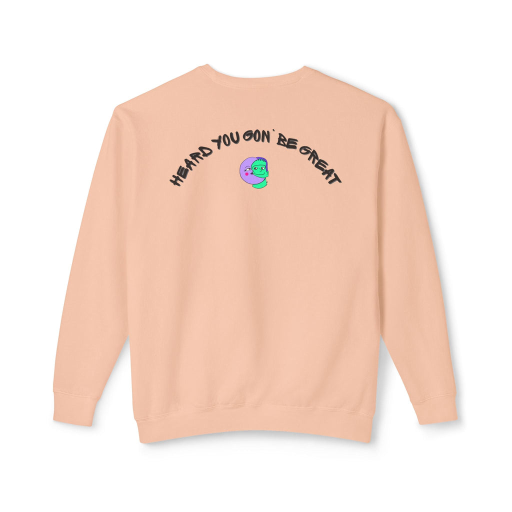 Pea Sheisty Unisex Lightweight Crewneck Sweatshirt - Moon Frankenstein