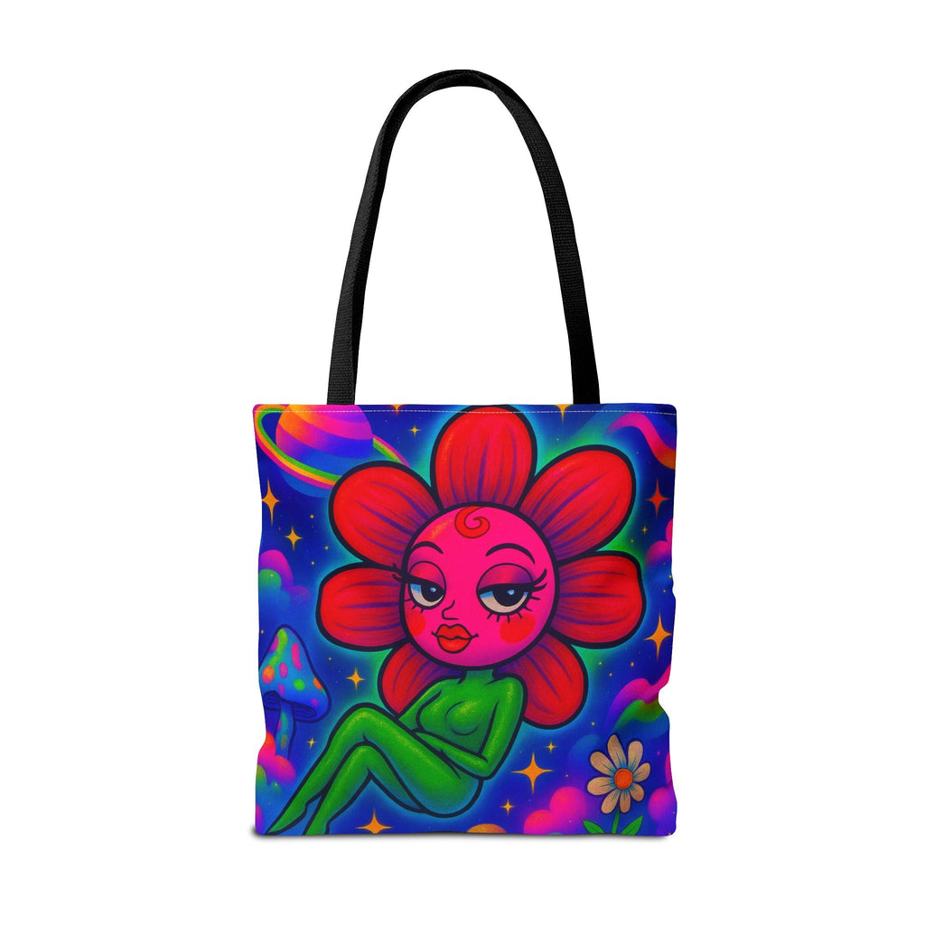 Sweet Pea: Cosmic Bloom Everyday Tote Bag - Moon Frankenstein