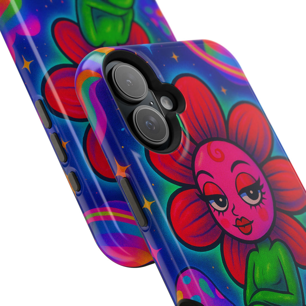 Sweet Pea: Cosmic Bloom Magnetic Tough Cases - Moon Frankenstein