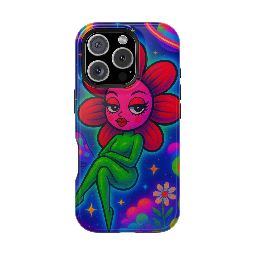 Sweet Pea: Cosmic Bloom Magnetic Tough Cases - Moon Frankenstein