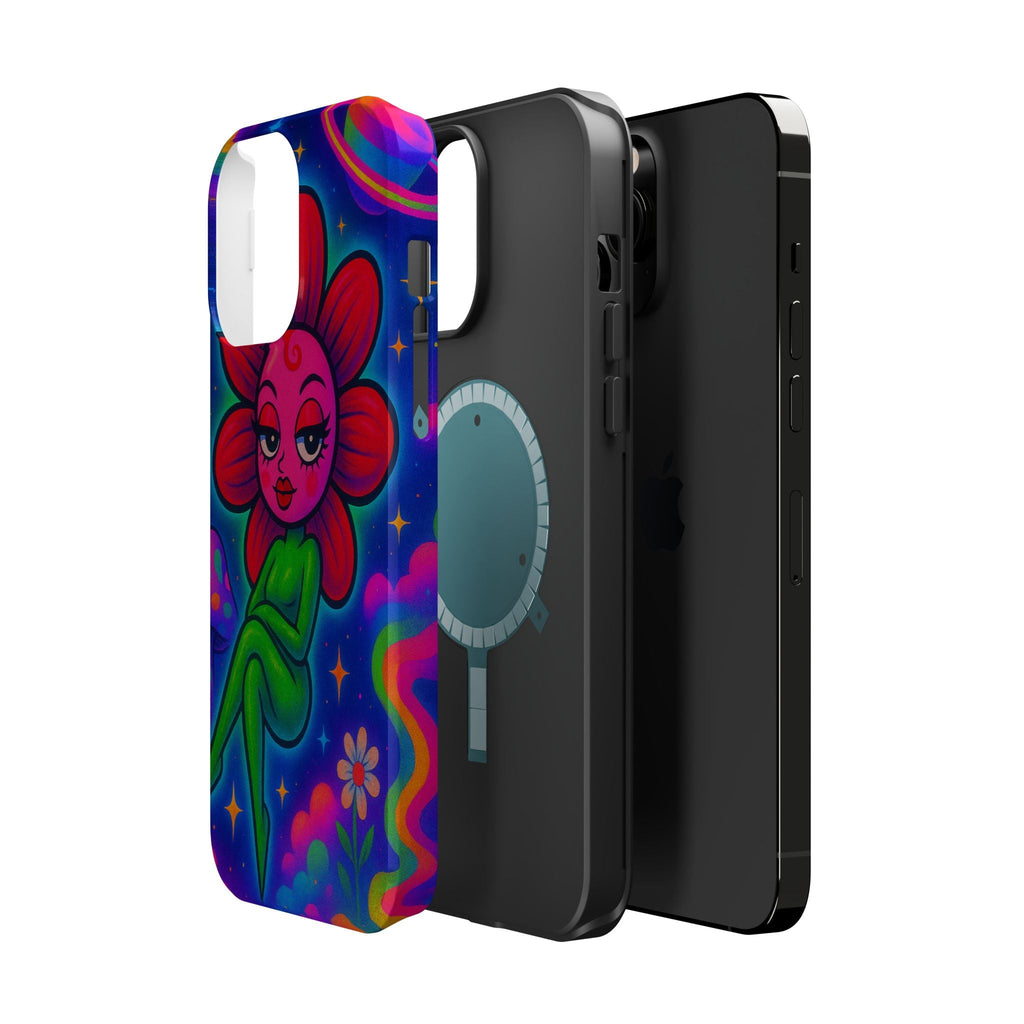 Sweet Pea: Cosmic Bloom Magnetic Tough Cases - Moon Frankenstein