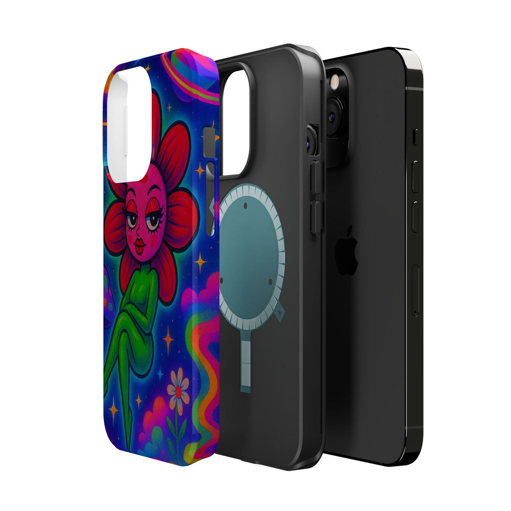 Sweet Pea: Cosmic Bloom Magnetic Tough Cases - Moon Frankenstein