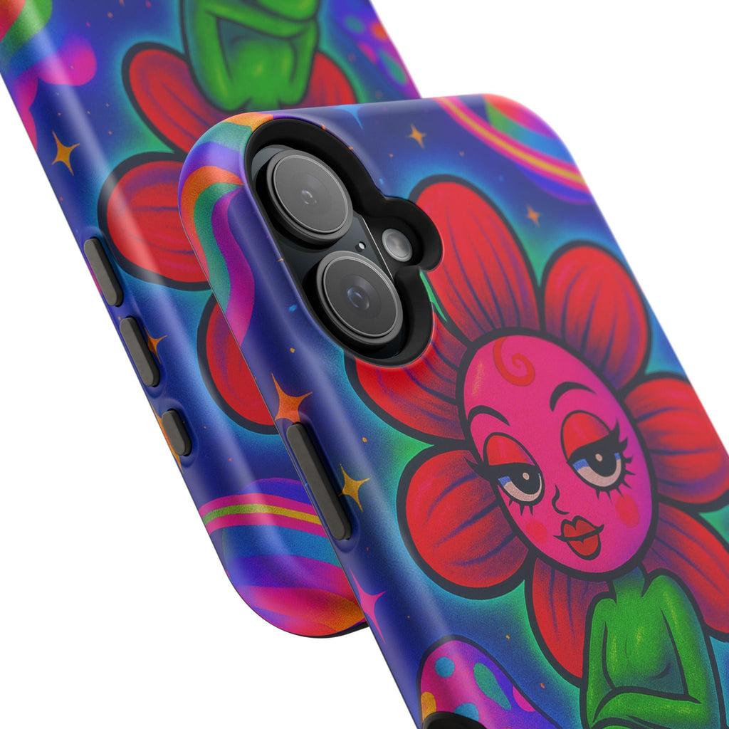 Sweet Pea: Cosmic Bloom Magnetic Tough Cases - Moon Frankenstein
