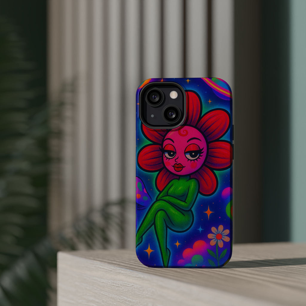 Sweet Pea: Cosmic Bloom Magnetic Tough Cases - Moon Frankenstein