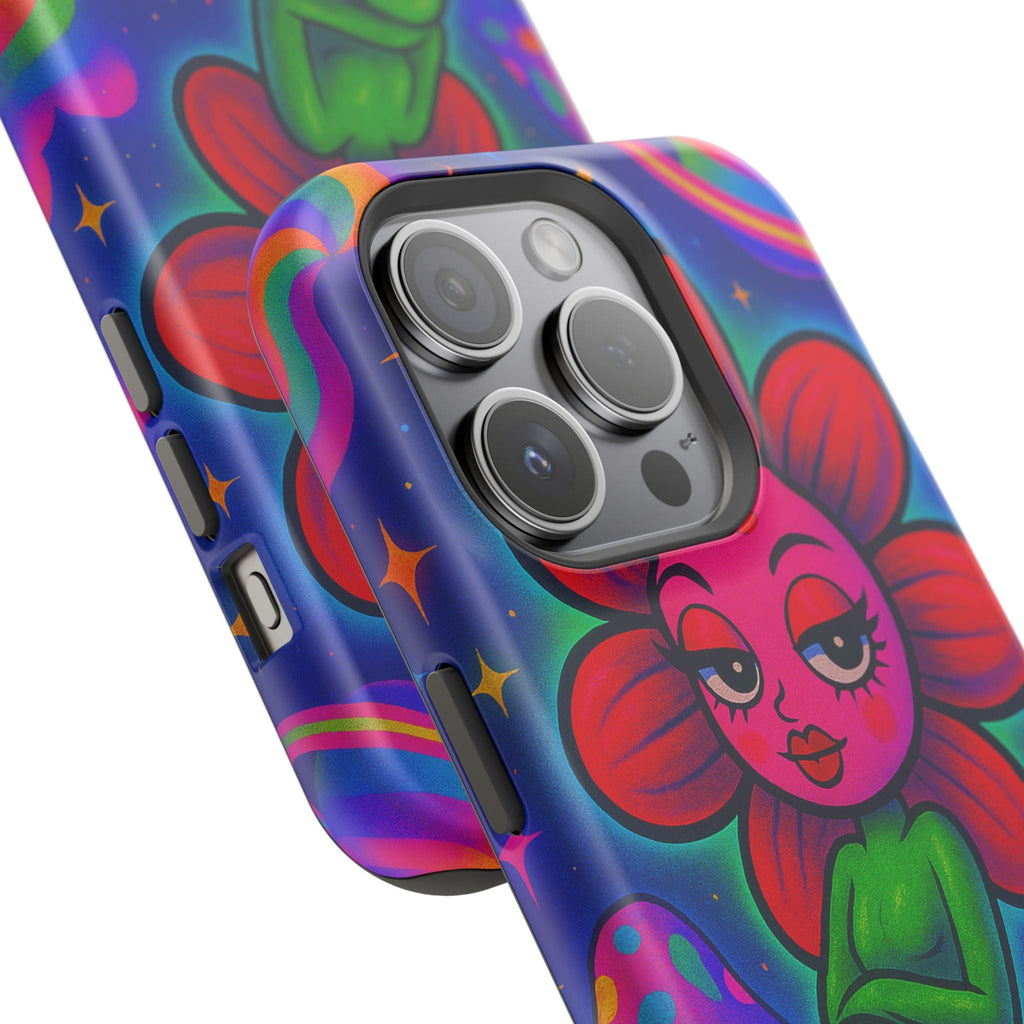 Sweet Pea: Cosmic Bloom Magnetic Tough Cases - Moon Frankenstein