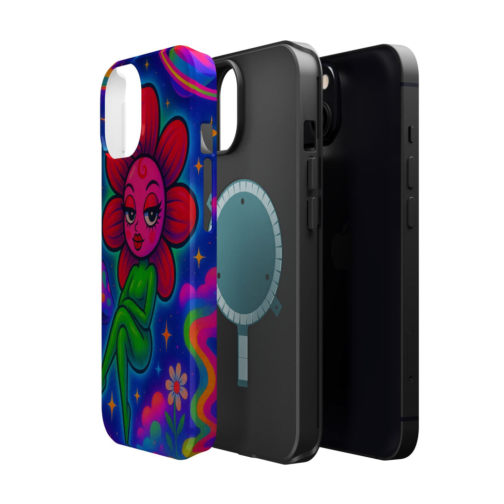 Sweet Pea: Cosmic Bloom Magnetic Tough Cases - Moon Frankenstein