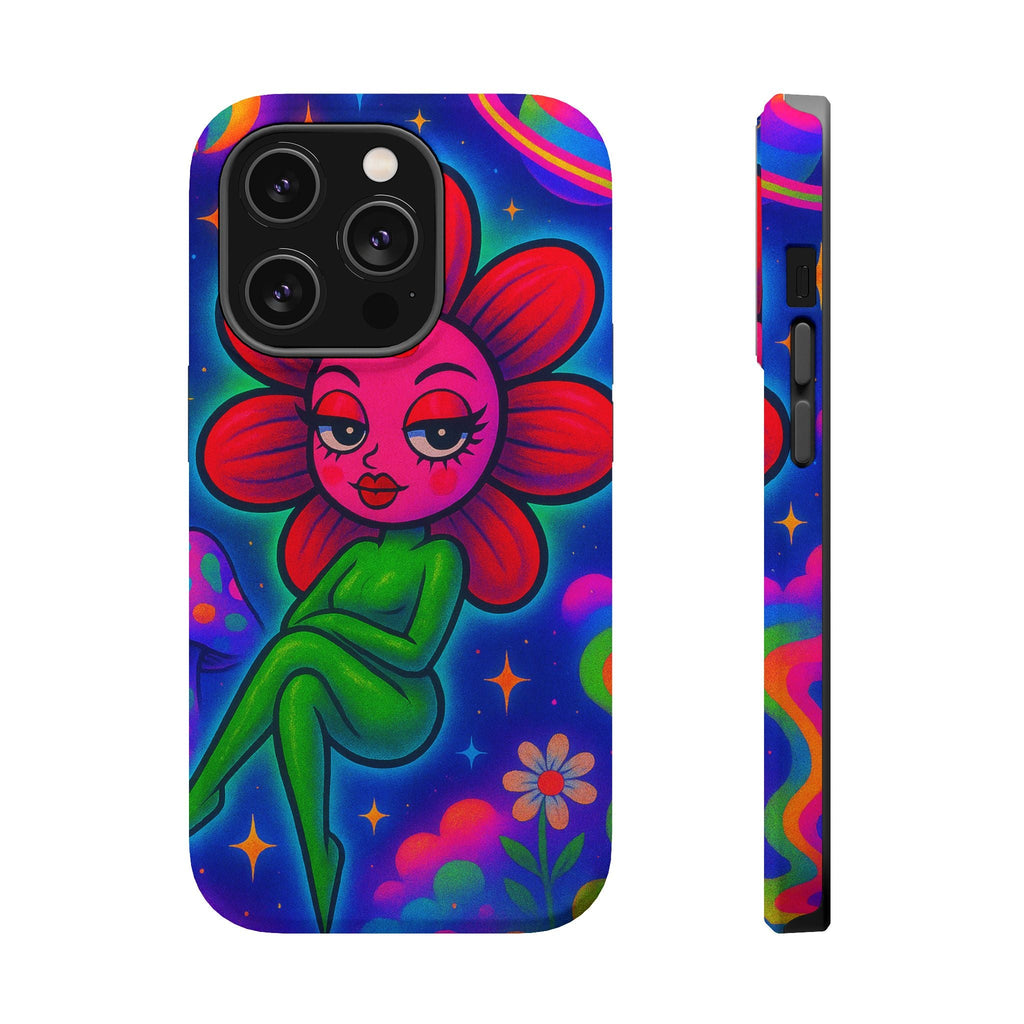 Sweet Pea: Cosmic Bloom Magnetic Tough Cases - Moon Frankenstein