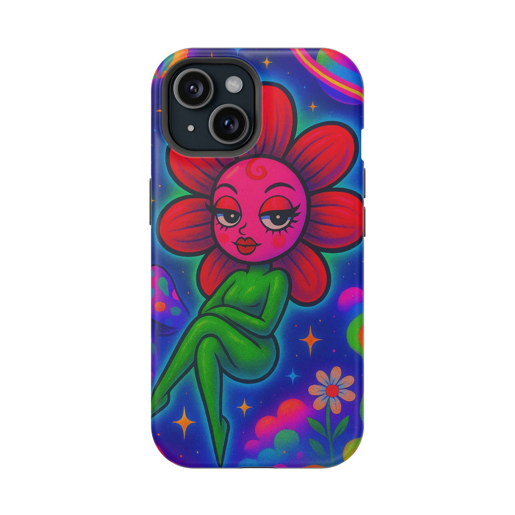 Sweet Pea: Cosmic Bloom Magnetic Tough Cases - Moon Frankenstein