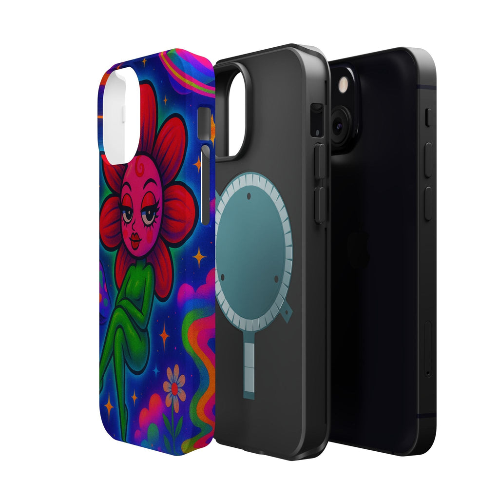 Sweet Pea: Cosmic Bloom Magnetic Tough Cases - Moon Frankenstein