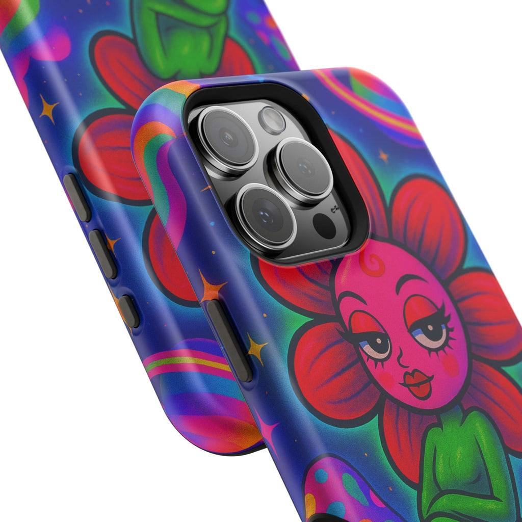 Sweet Pea: Cosmic Bloom Magnetic Tough Cases - Moon Frankenstein