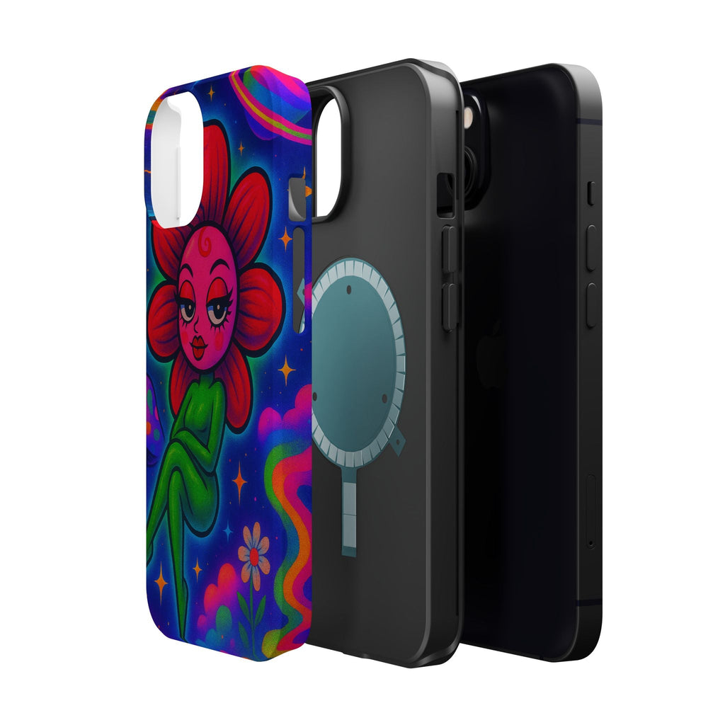 Sweet Pea: Cosmic Bloom Magnetic Tough Cases - Moon Frankenstein
