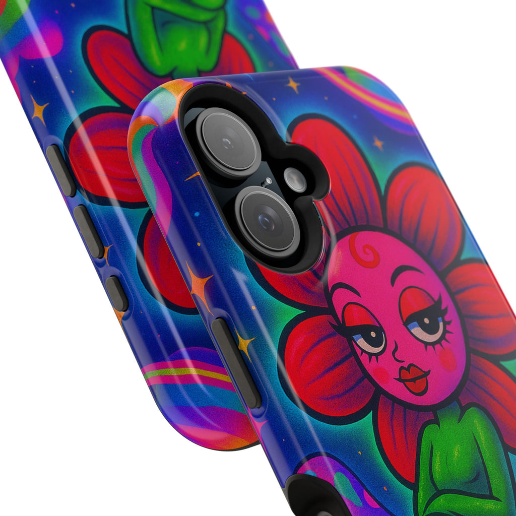 Sweet Pea: Cosmic Bloom Magnetic Tough Cases - Moon Frankenstein