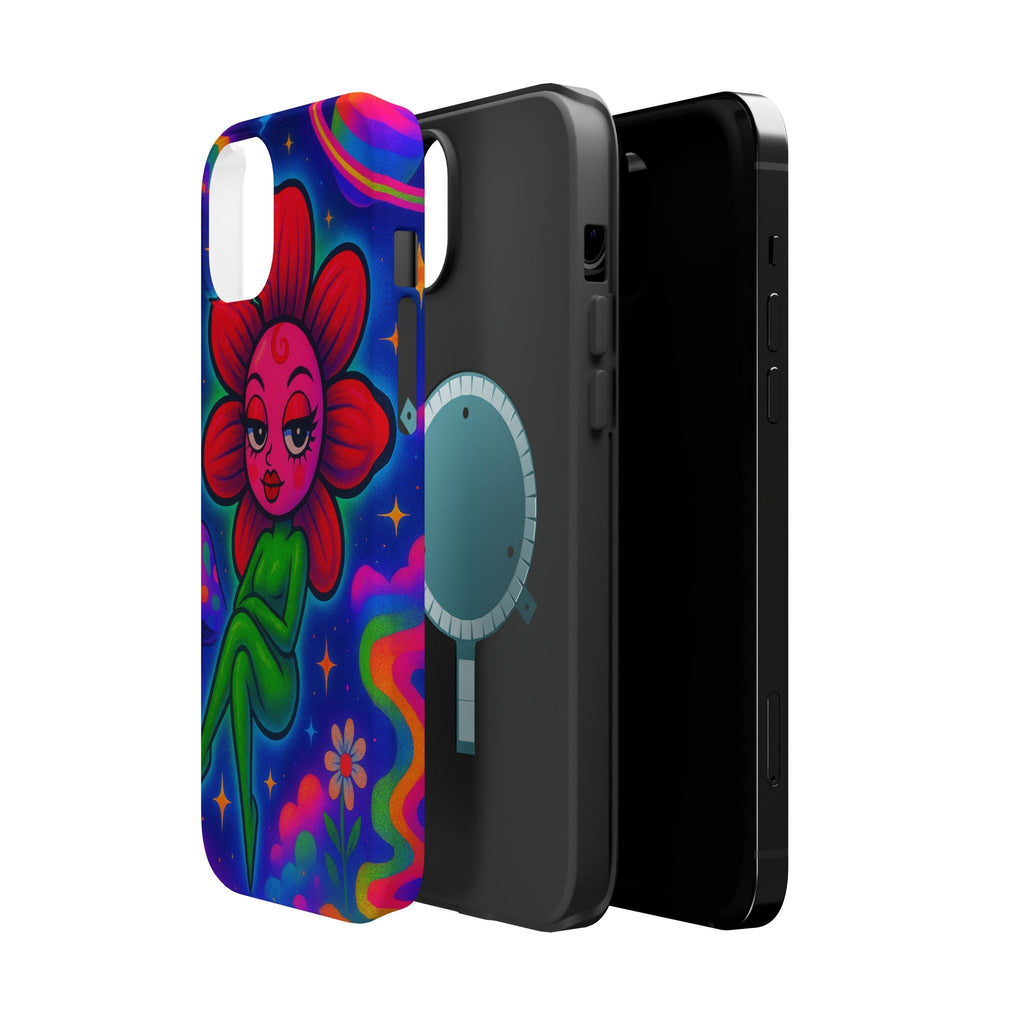 Sweet Pea: Cosmic Bloom Magnetic Tough Cases - Moon Frankenstein