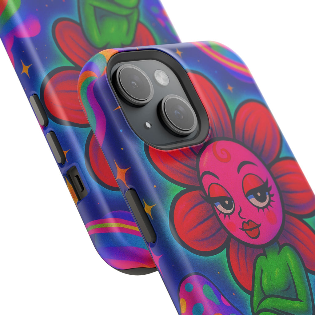 Sweet Pea: Cosmic Bloom Magnetic Tough Cases - Moon Frankenstein