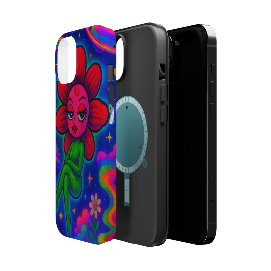 Sweet Pea: Cosmic Bloom Magnetic Tough Cases - Moon Frankenstein