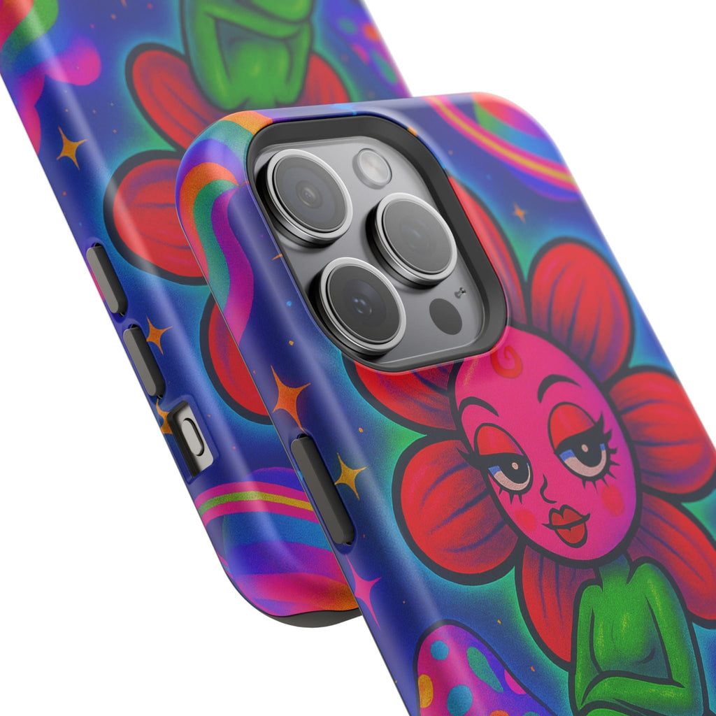 Sweet Pea: Cosmic Bloom Magnetic Tough Cases - Moon Frankenstein