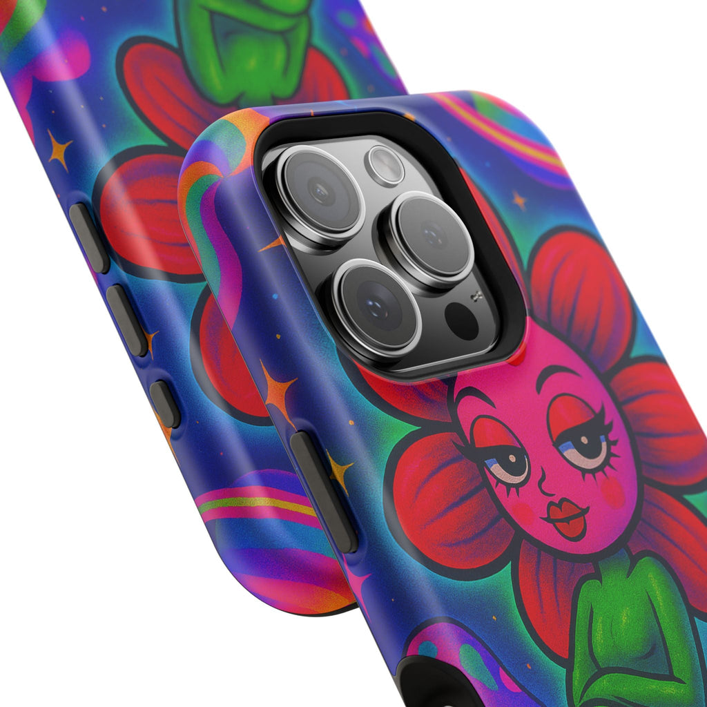 Sweet Pea: Cosmic Bloom Magnetic Tough Cases - Moon Frankenstein