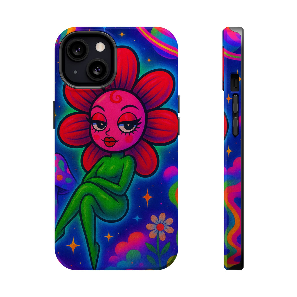 Sweet Pea: Cosmic Bloom Magnetic Tough Cases - Moon Frankenstein