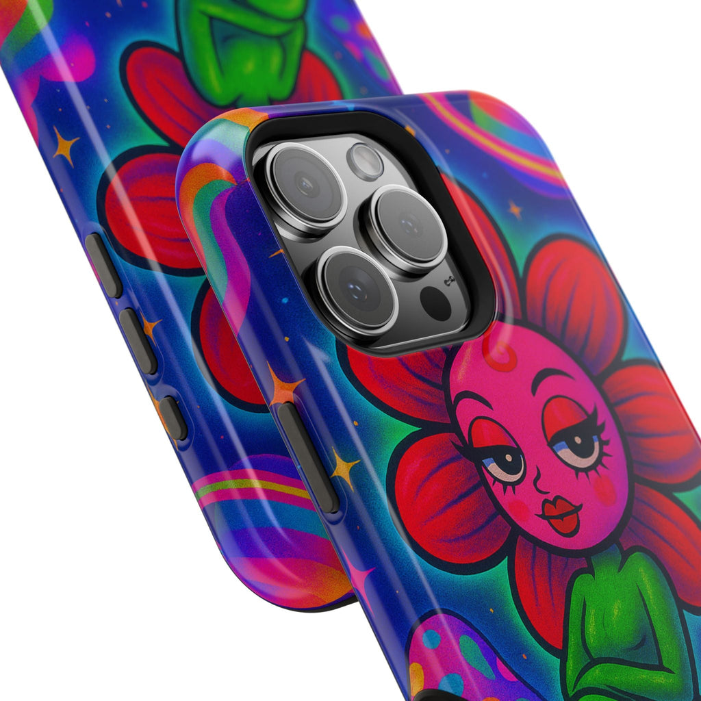 Sweet Pea: Cosmic Bloom Magnetic Tough Cases - Moon Frankenstein