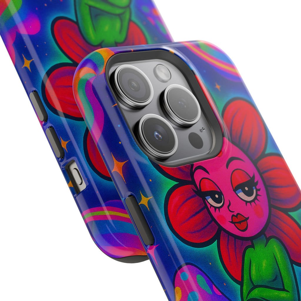 Sweet Pea: Cosmic Bloom Magnetic Tough Cases - Moon Frankenstein
