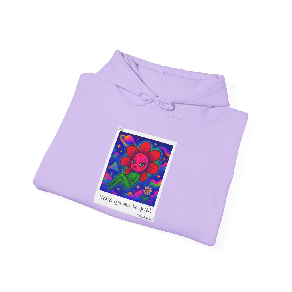 Sweet Pea: Cosmic Bloom Unisex Hoodie - Moon Frankenstein