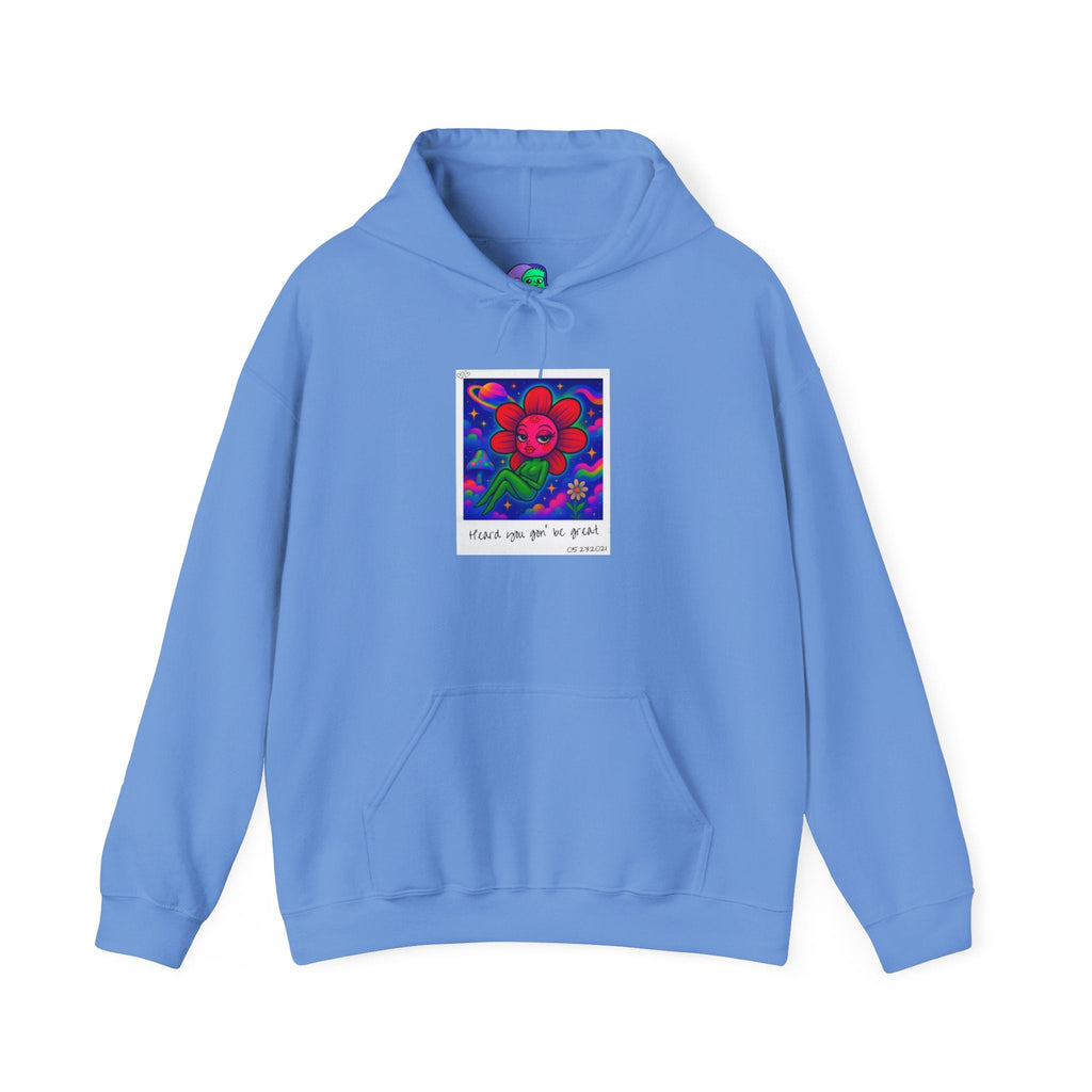 Sweet Pea: Cosmic Bloom Unisex Hoodie - Moon Frankenstein
