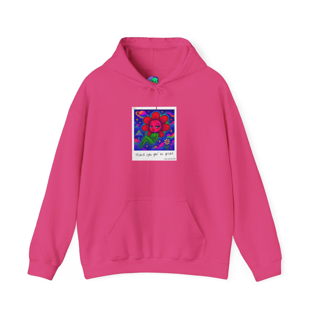 Sweet Pea: Cosmic Bloom Unisex Hoodie - Moon Frankenstein