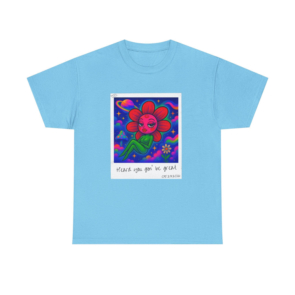 Sweet Pea: Cosmic Bloom Unisex T-Shirt - Moon Frankenstein