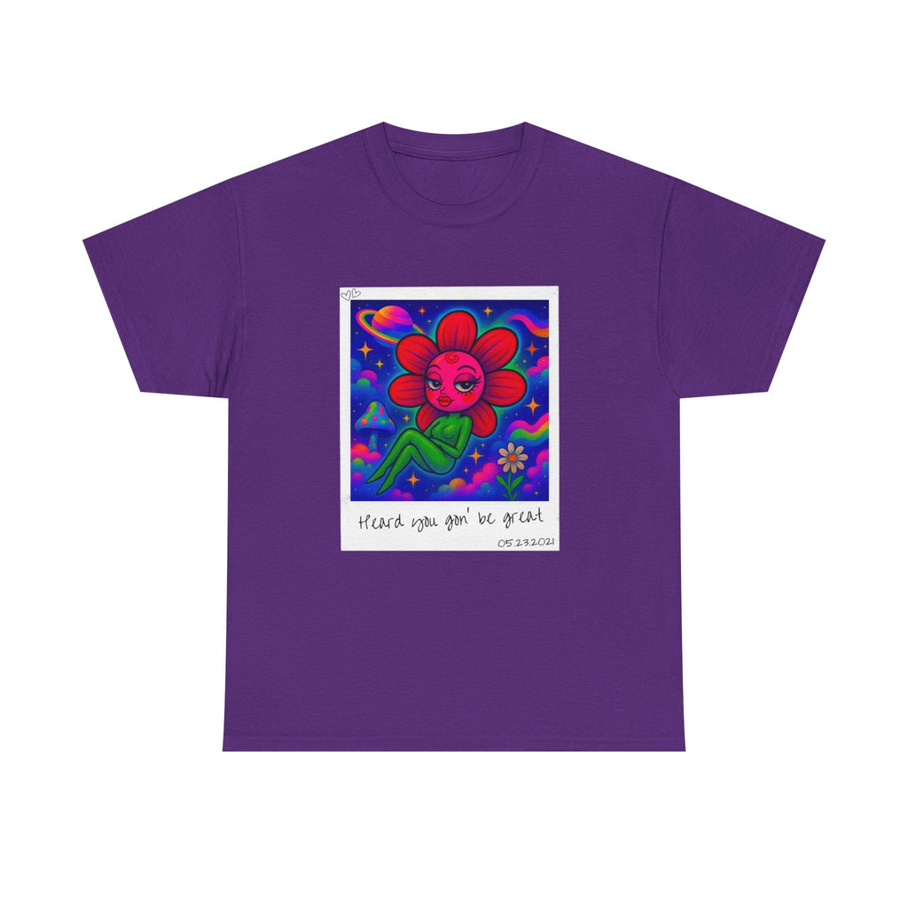 Sweet Pea: Cosmic Bloom Unisex T-Shirt - Moon Frankenstein