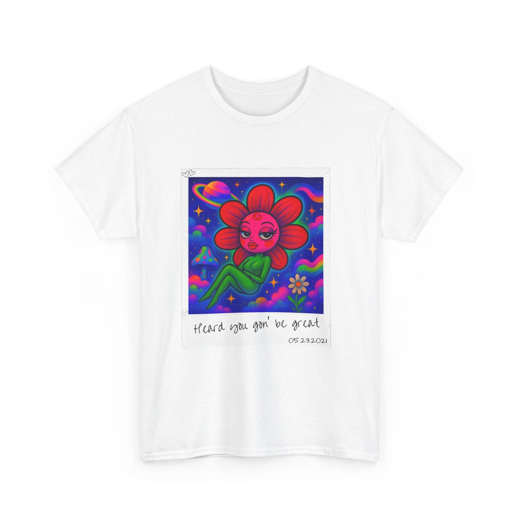 Sweet Pea: Cosmic Bloom Unisex T-Shirt - Moon Frankenstein