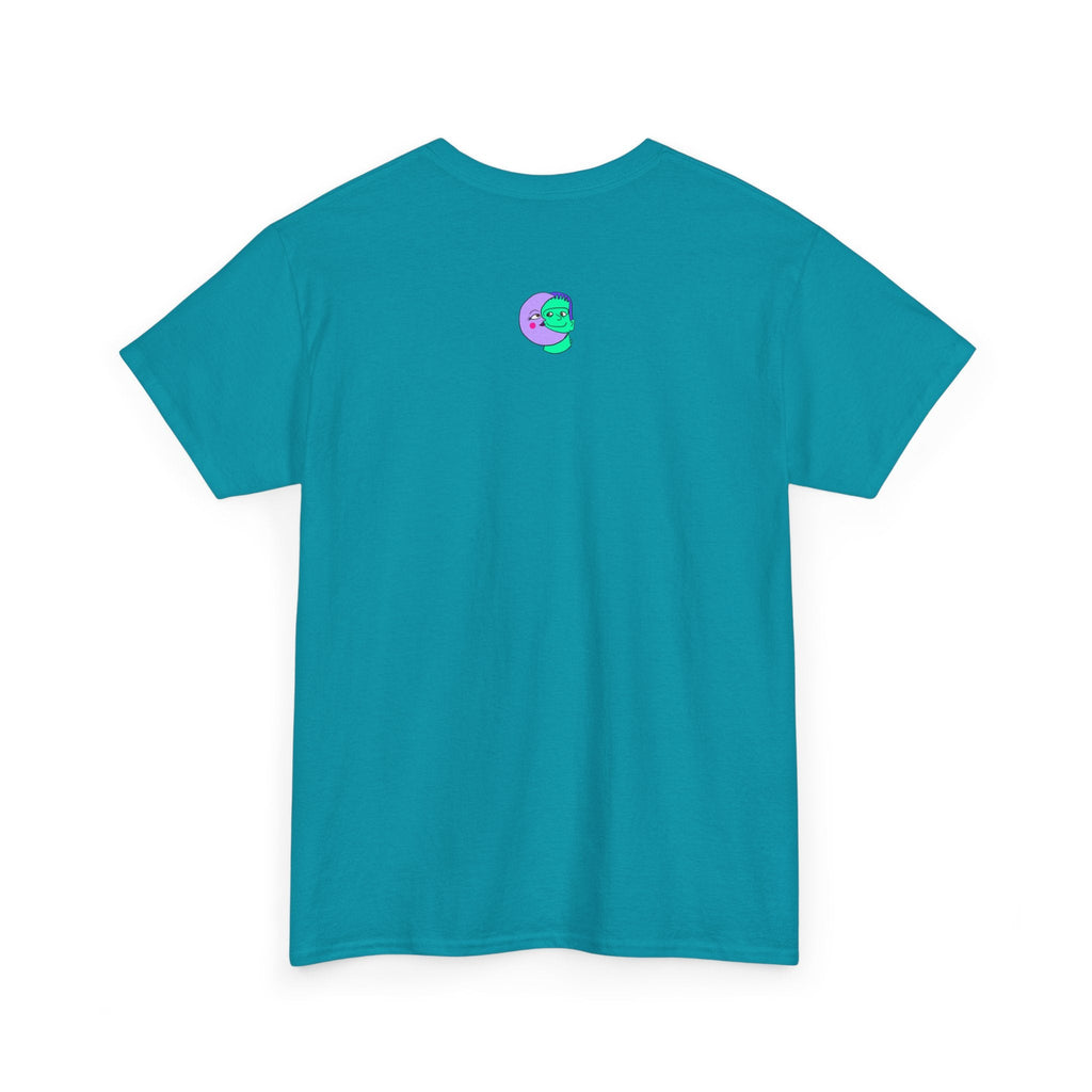 Sweet Pea: Cosmic Bloom Unisex T-Shirt - Moon Frankenstein