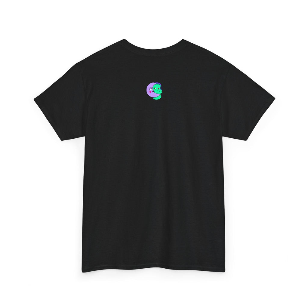 Sweet Pea: Cosmic Bloom Unisex T-Shirt - Moon Frankenstein