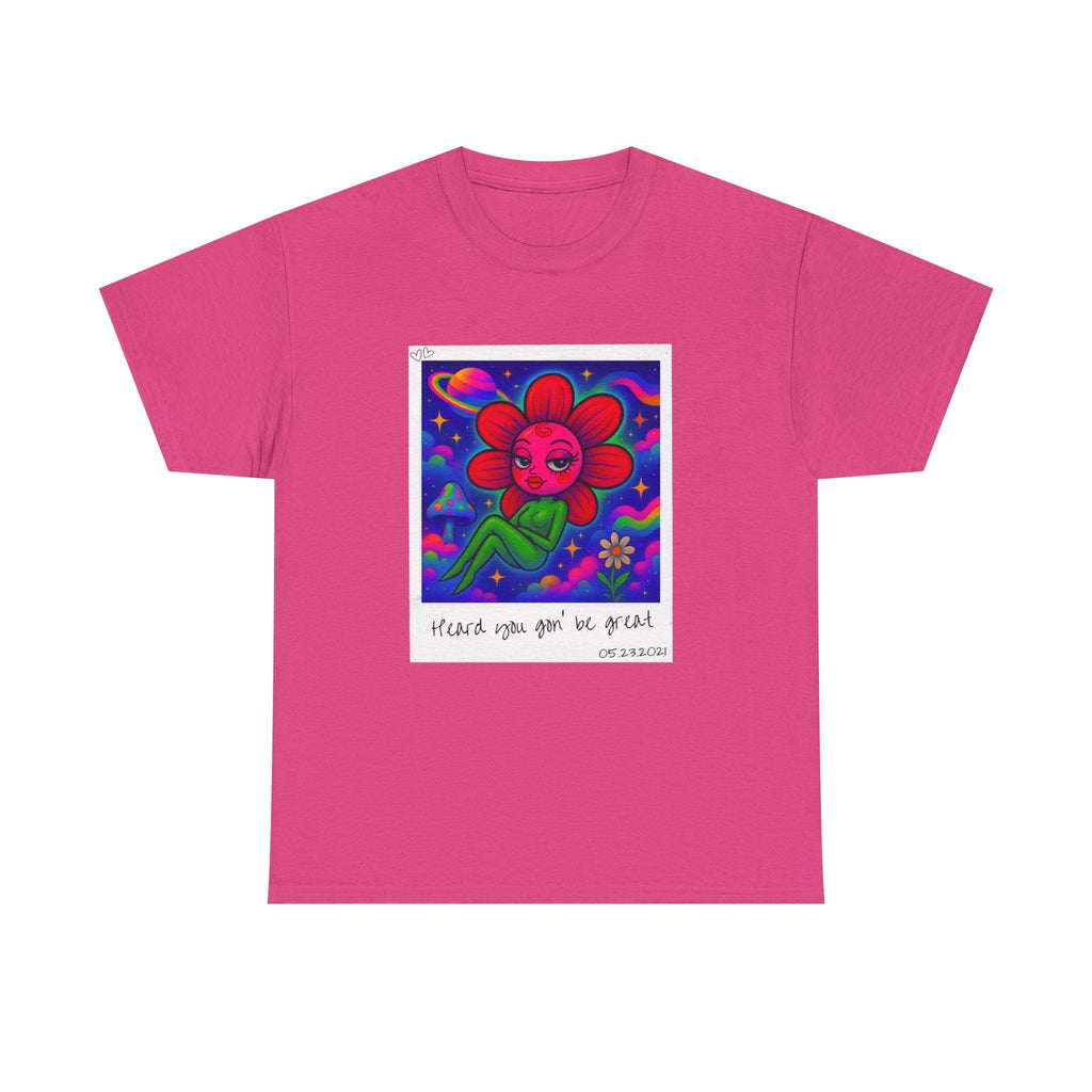 Sweet Pea: Cosmic Bloom Unisex T-Shirt - Moon Frankenstein