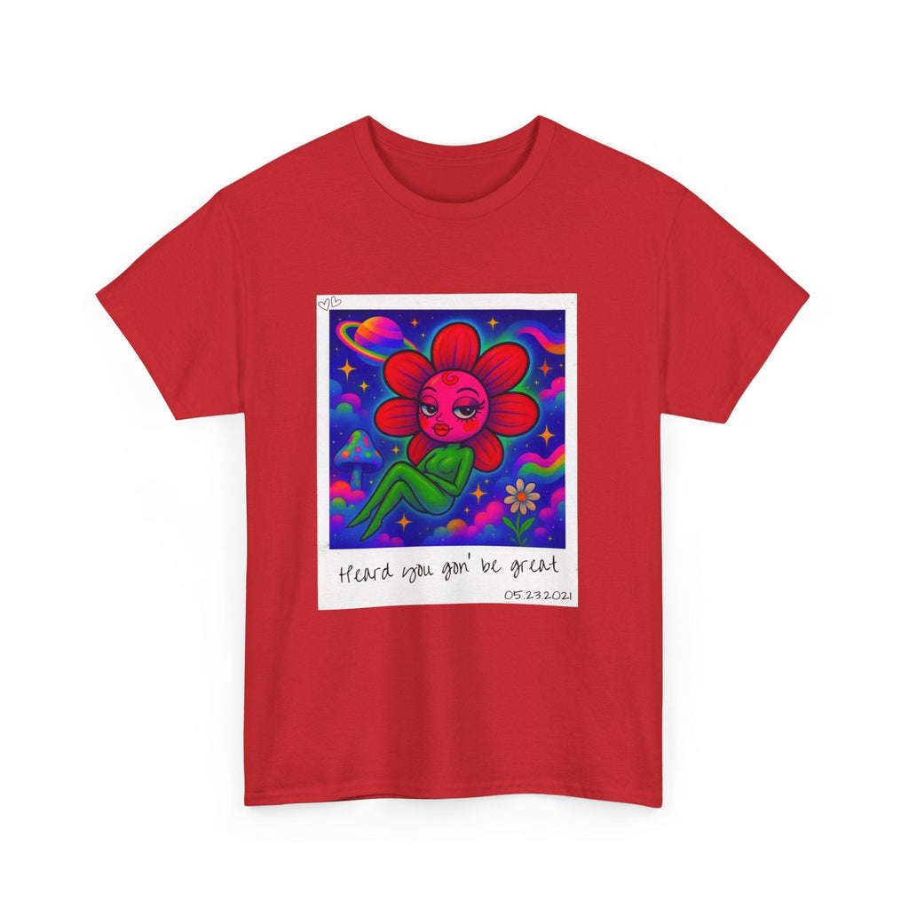 Sweet Pea: Cosmic Bloom Unisex T-Shirt - Moon Frankenstein