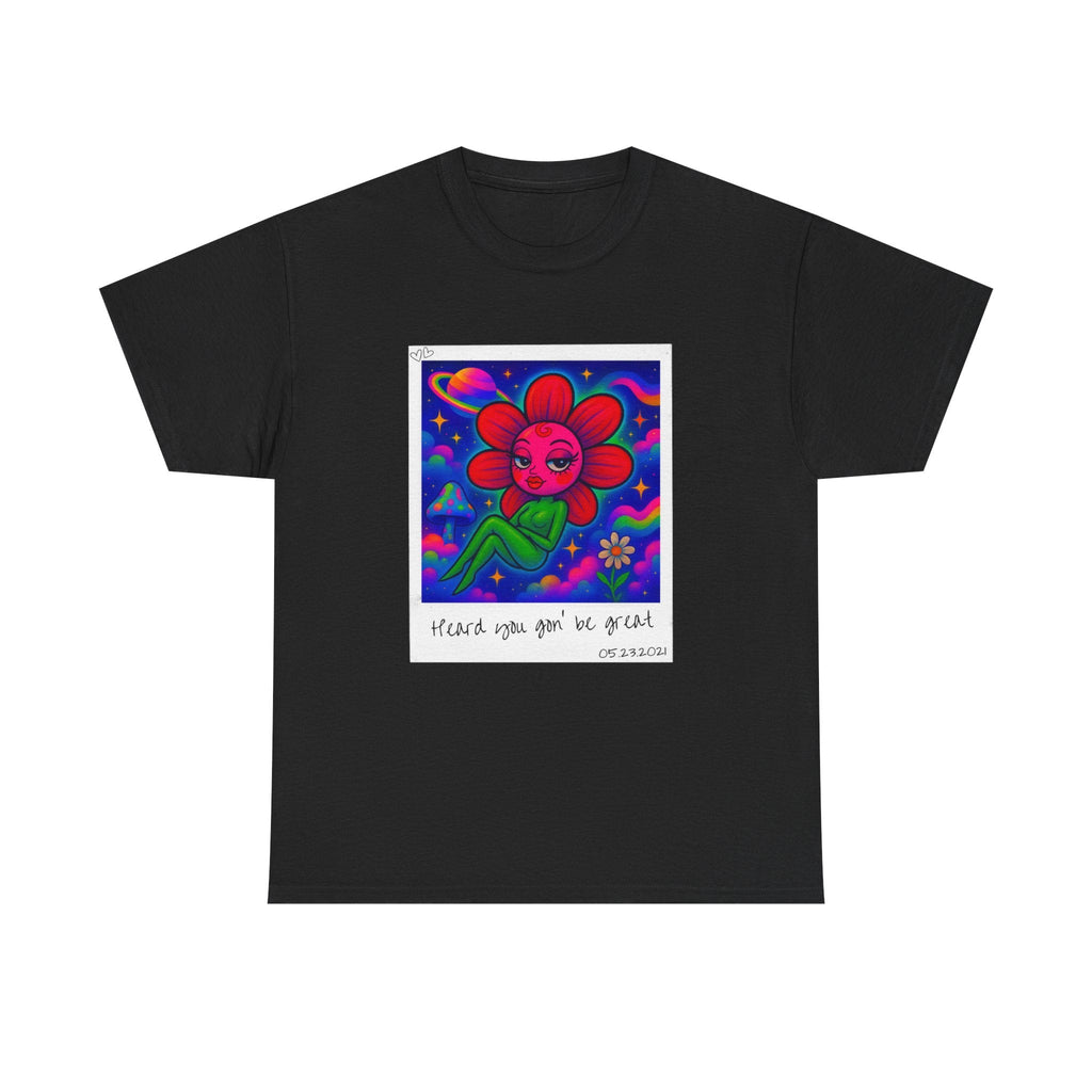 Sweet Pea: Cosmic Bloom Unisex T-Shirt - Moon Frankenstein