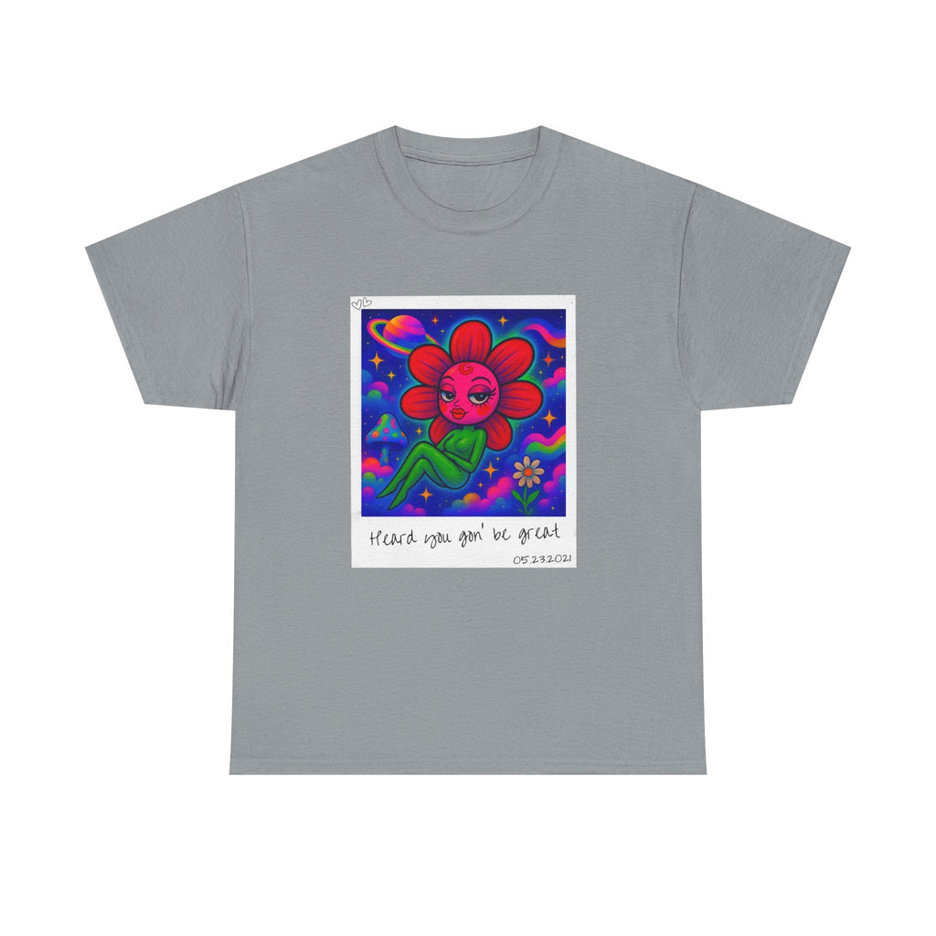 Sweet Pea: Cosmic Bloom Unisex T-Shirt - Moon Frankenstein
