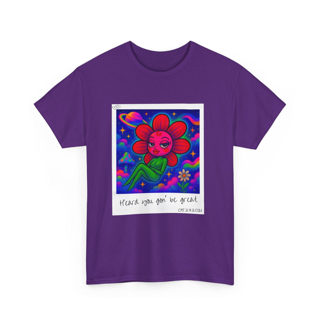 Sweet Pea: Cosmic Bloom Unisex T-Shirt - Moon Frankenstein