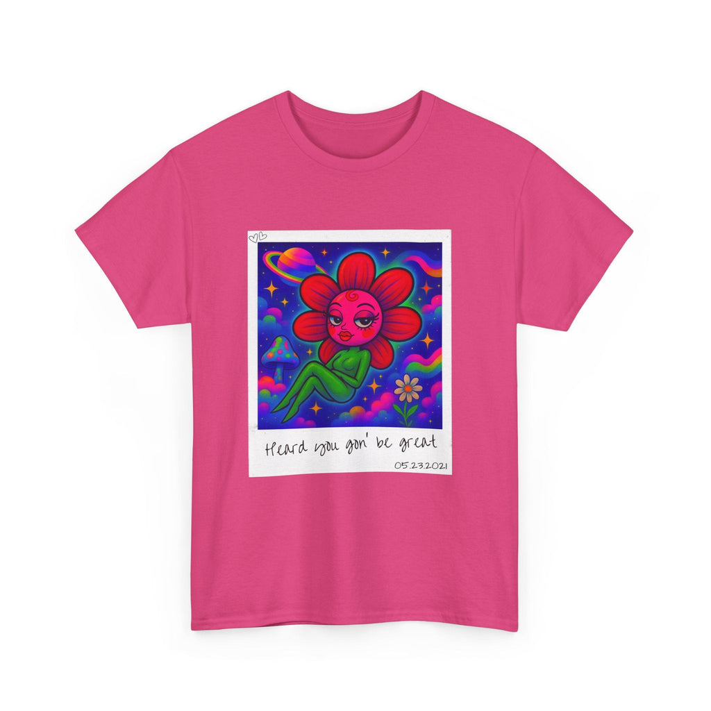 Sweet Pea: Cosmic Bloom Unisex T-Shirt - Moon Frankenstein