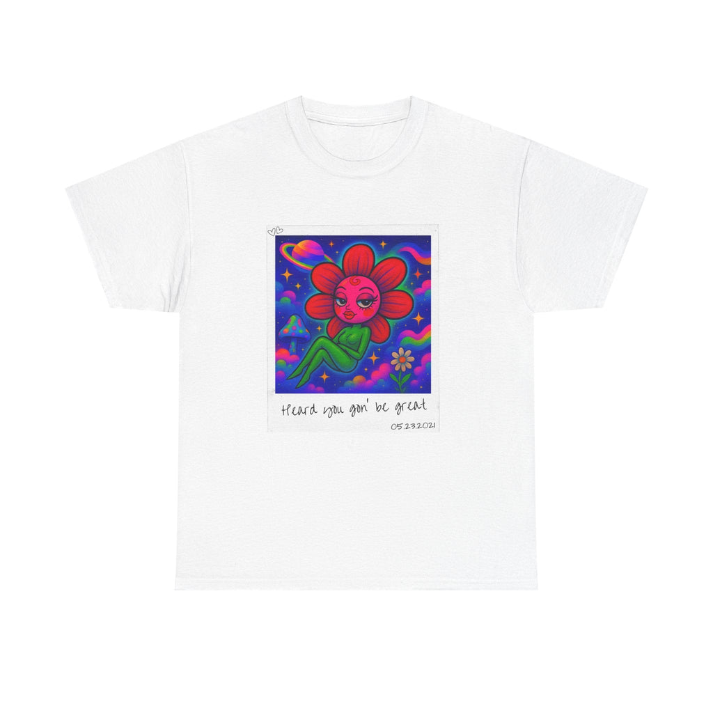 Sweet Pea: Cosmic Bloom Unisex T-Shirt - Moon Frankenstein